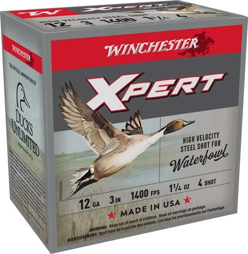 WINCHESTER XPERT STEEL 12GA 3" - 1-1/4OZ #4 1400FPS 25RD 10BX/C - Image 2