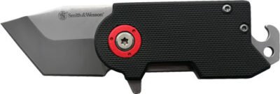 S&W KNIFE BENJI FOLDING BLADE - 4.25" TOTAL LENGTH W/BTTL OPNR