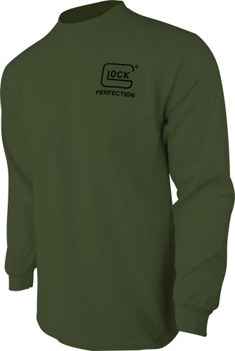 GLOCK OEM BORN IN AUSTRIA LONG - SLEEVE SHIRT MILITARY GREEN MD - Image 2
