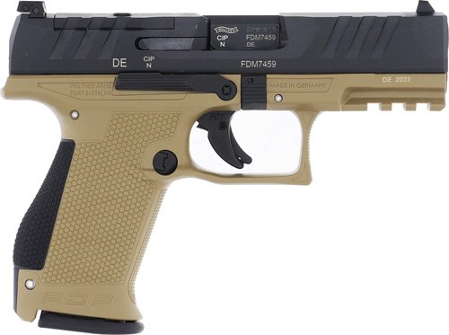 WALTHER PDP COMPACT 9MM 4" FS - 15-SHOT TAN POLYMER FRAME - Image 2
