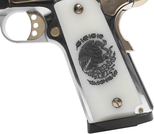 GIRSAN MC1911S LIBERADORE - 38 SUPER CHROME/GOLD ENGR. 8RD - Image 5