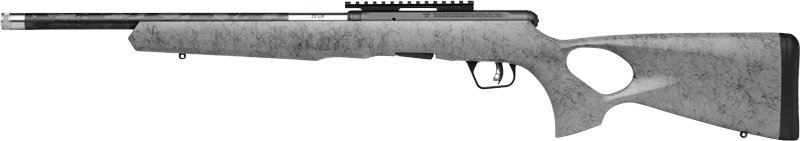 SAVAGE B22 22WMR TIMBERLITE - THUMBHOLE 18" CF 10RD GRY WOOD - Image 2