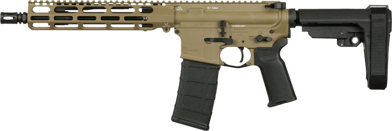 VKTR VK1 PISTOL 5.56 NATO - 10.5" PISTOL FDE SBA3 BRACE - Image 2