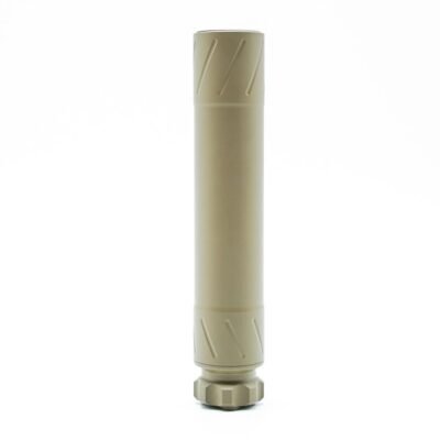 Banish Banish22 titanium rimfire suppressor 1/2x28 FDE side view