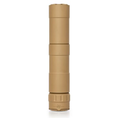 Rugged Mustang22 FDE .22 LR suppressor 5.3in ADAPT modular view