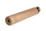 SureFire SOCOM762-RC2 7.62mm suppressor Flat Dark Earth finish, 8.4 inch length, 1.5 inch diameter