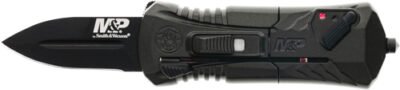 S&W KNIFE M&P OTF 1.9" AUS-8 - SPEAR POINT W/SAFETY BLACK
