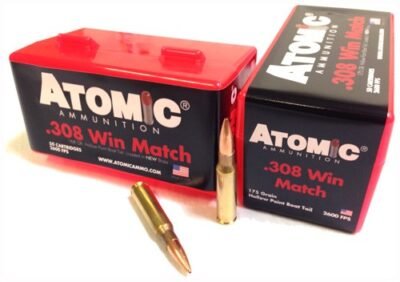 ATOMIC 308 WIN 175GR MATCH - BTHP 50RD 10BX/CS