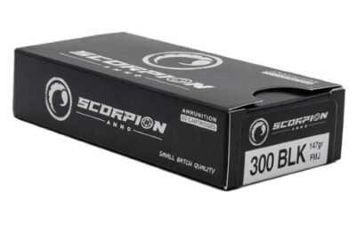 SCORPION 300 BLACKOUT - 147GR FMJ 20RD 10BX/CS