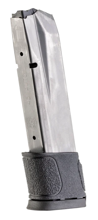 S&W M&P45 MAGAZINE 45 ACP, 14 RD BLK BS PLATE
