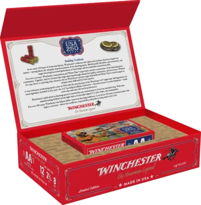 WINCHESTER AA 12GA 2-3/4 1145FPS 1-1/8 #8 250TH ANNIVERSARY 10RD/BX 6BX/CS