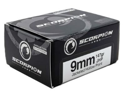 SCORPION 9MM LUGER - 147GR JHP 20RD 10BX/CS