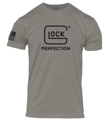 GLOCK PERFECTION TEE SHORT - SLEEVE T SHIRT 2XL STONE GREY