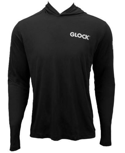GLOCK HOODED PERFORMANCE LONG - SLEEVE SHIRT 2XL BLACK - Image 2