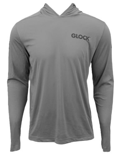 GLOCK HOODED PERFORMANCE LONG - SLEEVE SHIRT 2XL GREY - Image 2
