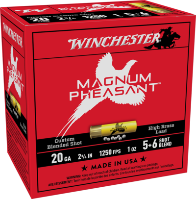 WINCHESTER 20 GA 2-3/4" 5 & 6 MAGNUM PHEASANT 1 OZ 25RD/BX 10BX/CS