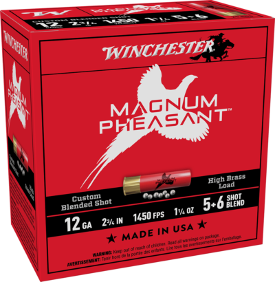 WINCHESTER 12 GA 2-3/4" 5 & 6 MAGNUM PHEASANT 1-3/8 OZ 25RD/BX 10BX/CS