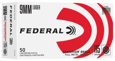 FDR 9MM 115GR RANGE FMJ 50RD