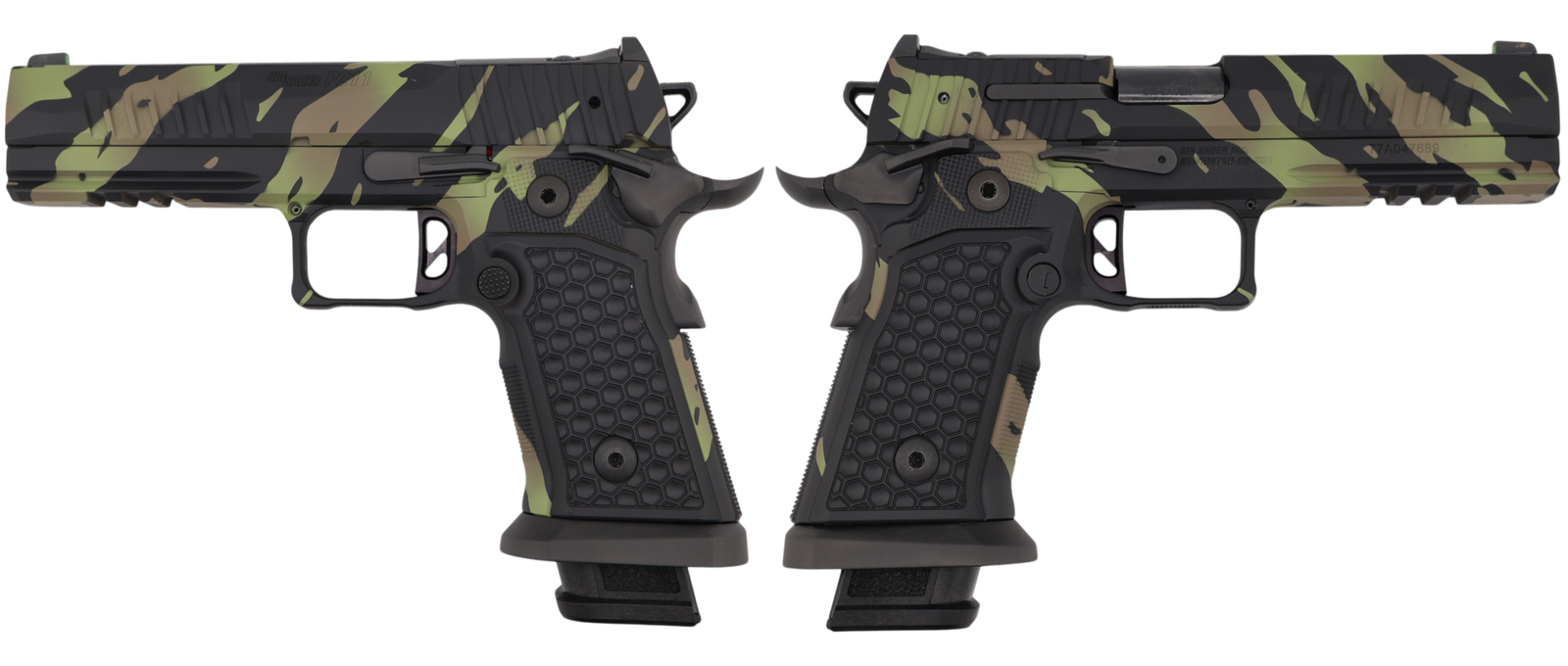 SIG SAUER P211-GT5 9MM PISTOL 5" TIGER STRIPE 2-21RD, 1-17RDRD MAGS