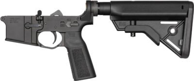 NLA COMPLETE AR15 LOWER FORGED - B5 BRAVO STOCK BLACK